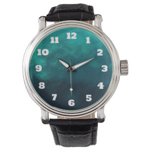 Grönt Frosted Glass Struktur Armbandsur