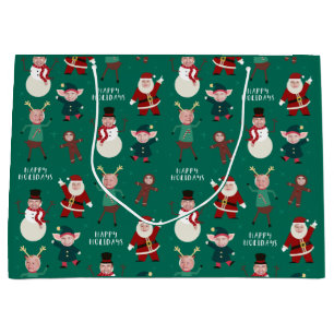 Grönt Funny Family Photo Helgdag Gift Bag