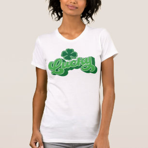 Grönt Fyrklöver Lucky T-Shirt