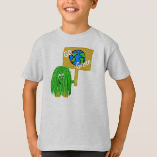 Grönt går det gröna planet t shirt