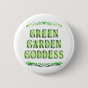 Grönt Garden Goddess Say Knapp