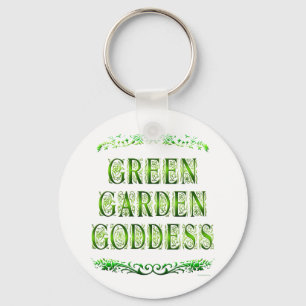 Grönt Garden Goddess Say Nyckelring