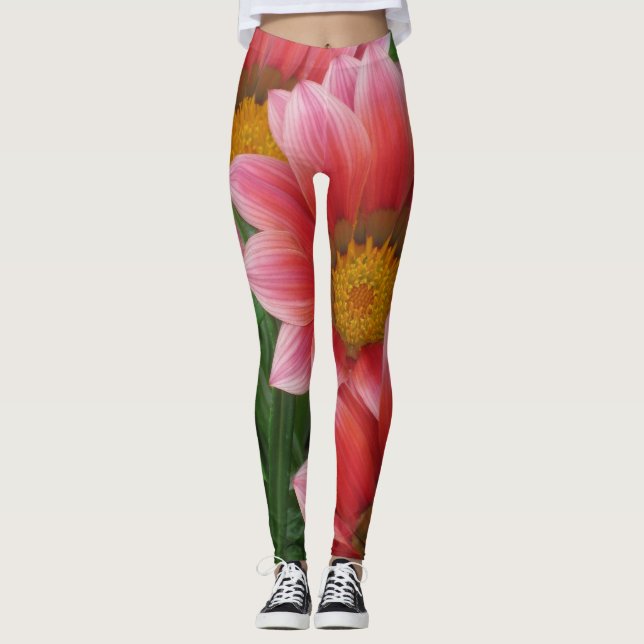 Grönt Garden Leggings (Framsida)