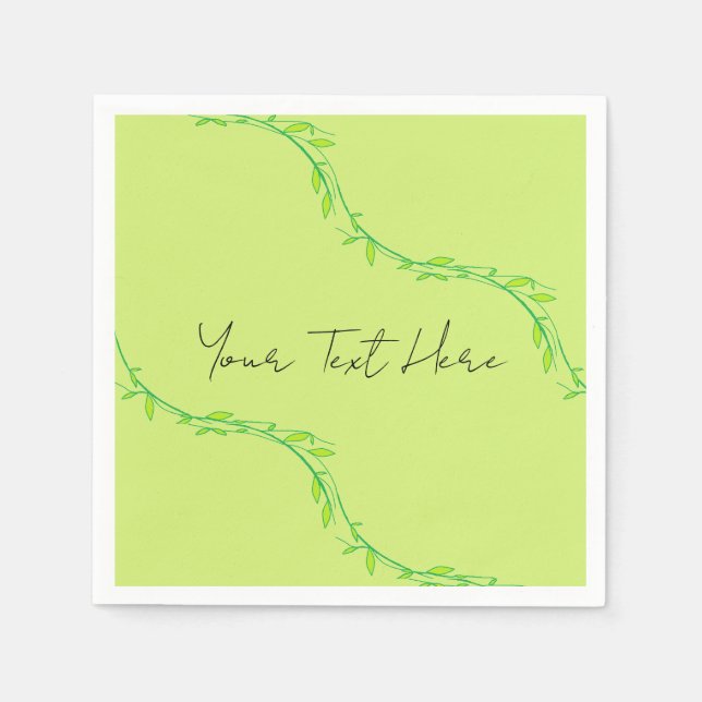 Grönt Garden Pappersservett (Framsidan)