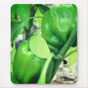 Grönt Garden Peppers Nature Musmatta