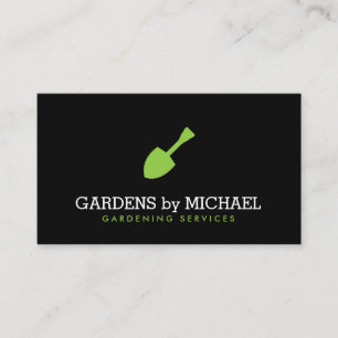 Grönt Garden Shovel Landscaping Services Visitkort
