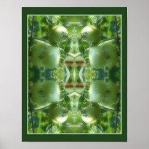 Grönt Garden Tomates Nature Abstrakt Poster