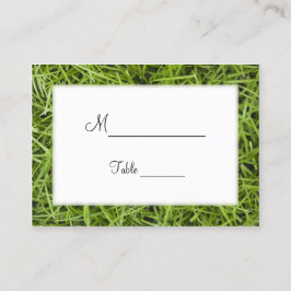 Grönt Gass Backyard Bröllop Place Cards Placeringskort