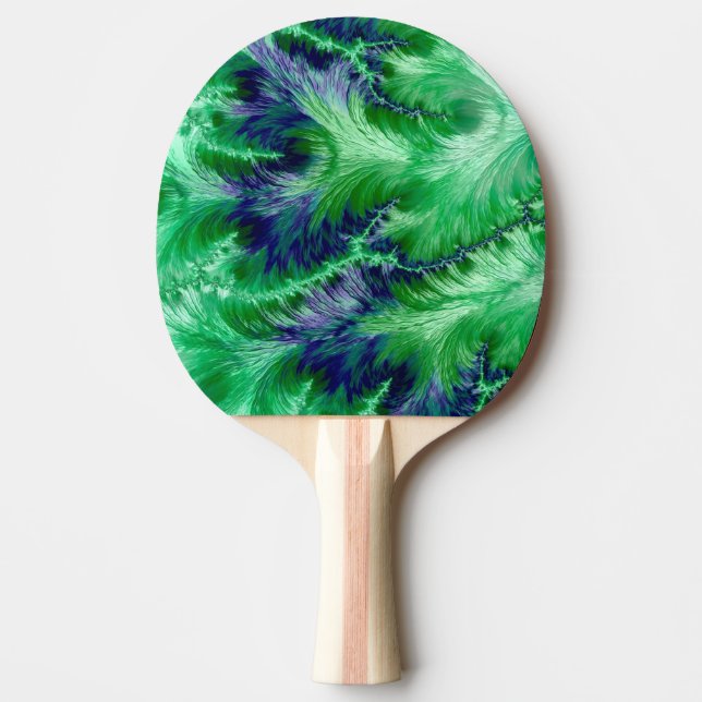 ~ GRÖNT GAZE ~ Original Fractal ~ Ping Pong Paddle Pingisracket (Framsidan)