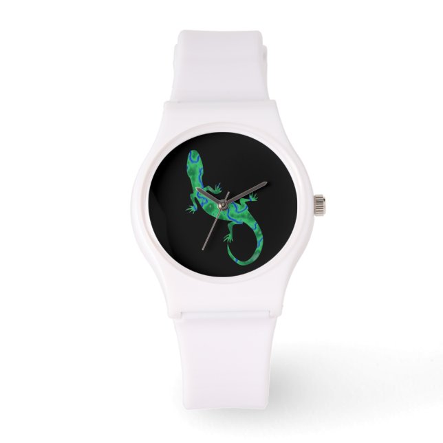 Grönt Gecko Armbandsur (Framsida)