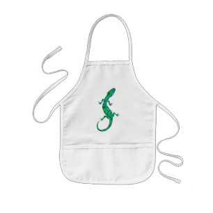 Grönt Gecko Barnförkläde