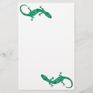 Grönt Gecko Brevpapper