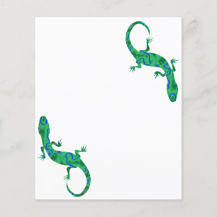 Grönt Gecko Flygblad