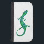Grönt Gecko Galaxy S4 Plånboksfodral<br><div class="desc">Grönt Gecko ,  Digital Art by Krisi ArtKSZP >>> Fler produkter i lagringskategorin >>> Reptil</div>