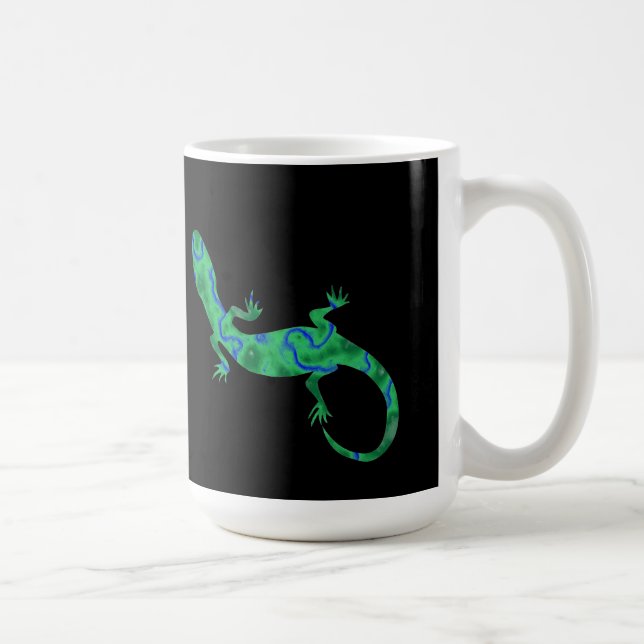 Grönt Gecko Kaffemugg (Höger)