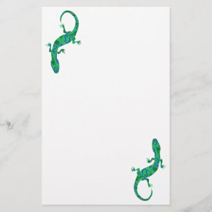 Grönt Gecko Magnetic Brevpapper