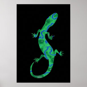 Grönt Gecko Poster