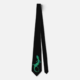 Grönt Gecko Slips