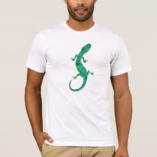 Grönt Gecko Tee Shirt (Framsida)