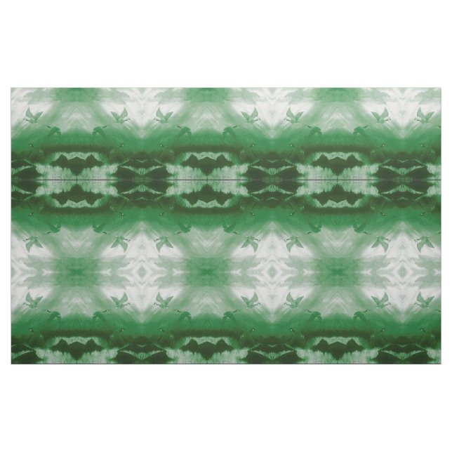 Grönt Geese Tyg (Fat Quarter)