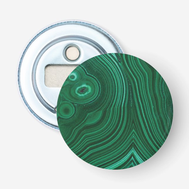 Grönt gemstone malachite flasköppnare (Framsidan)