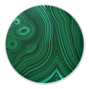 Grönt gemstone malachite knopp