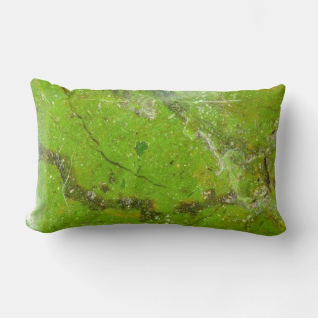 Grönt Gemstone Stone Struktur Cushion Dekorativ ku Lumbarkudde (Framsida)