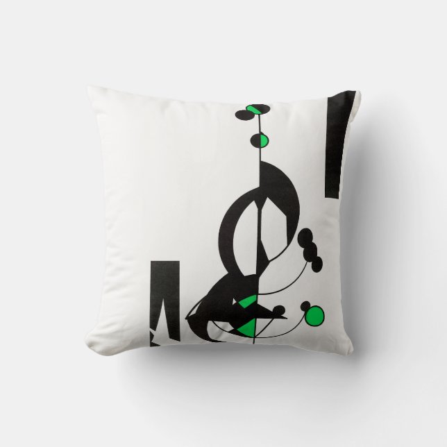 Grönt Geo Pillow Kudde (Framsida)