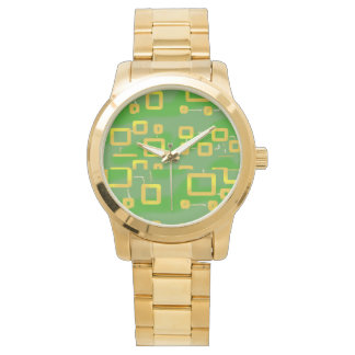 Grönt Geometric eWatch Watch Watch Armbandsur