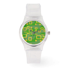 Grönt Geometric eWatch Watch Watch Armbandsur