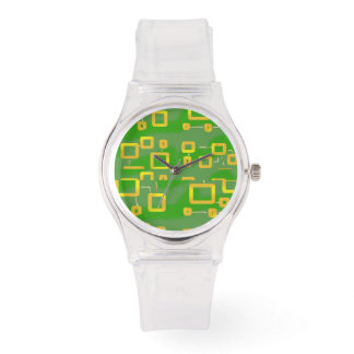 Grönt Geometric eWatch Watch Watch Armbandsur