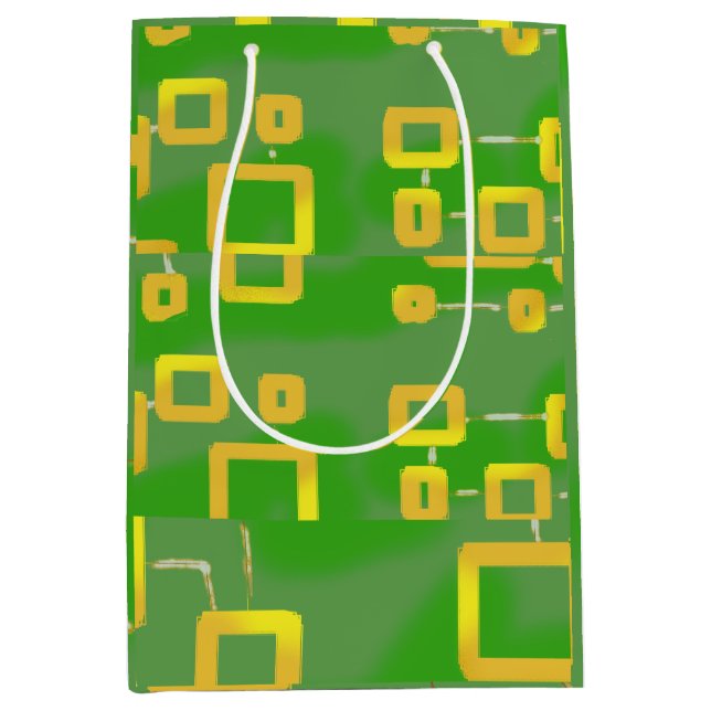 Grönt Geometric Gift-fack (Framsidan)