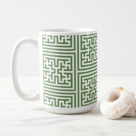 Grönt Geometric Mugg
