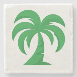 Grönt Geometric Träd Underlägg