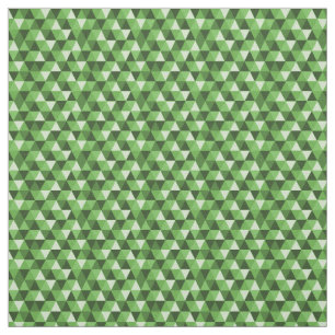 Grönt Geometric Triangles Mönster Fabric Tyg