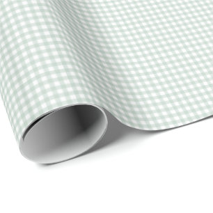 Grönt gingham, enkel söt, liten check gjord presentpapper