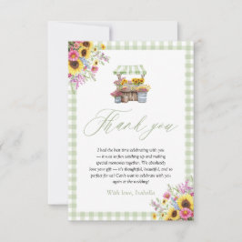 Grönt Gingham färsk från marknaden tack vare ditt