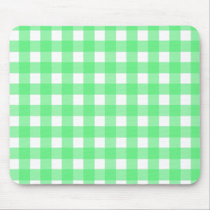 Grönt gingham musmatta
