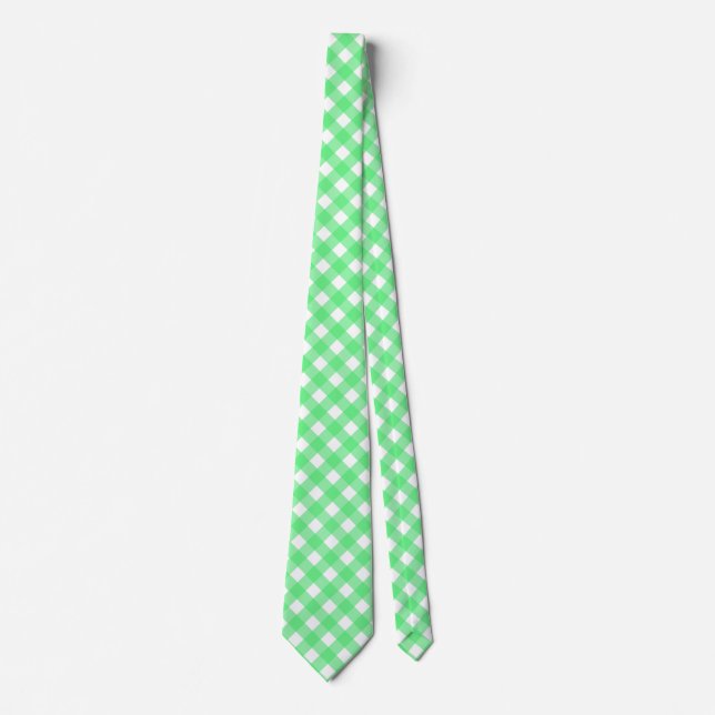 Grönt gingham slips (Framsida)