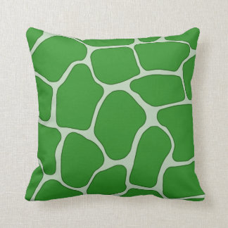 Grönt Giraffe Print Dekorativ kudde