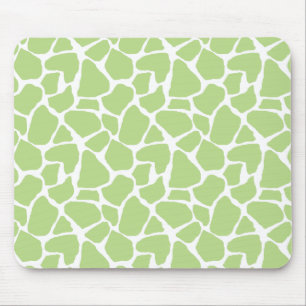 Grönt girafftryck Mousepad Musmatta
