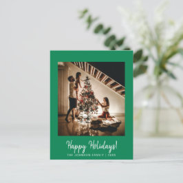 Grönt Glad helg fotovykort Vykort