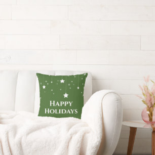 Grönt Glad helg God jul Kudde