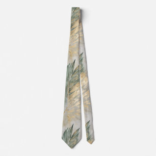 Grönt Glam Chic Guld Tropical Löv Slips