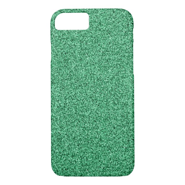 Grönt glitter Case-Mate iPhone skal (Baksida)