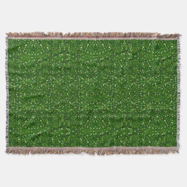 Grönt Glitter Throw Blanket Mysfilt (Framsidan)
