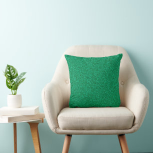 Grönt Glittery Mönster Pillow Kudde