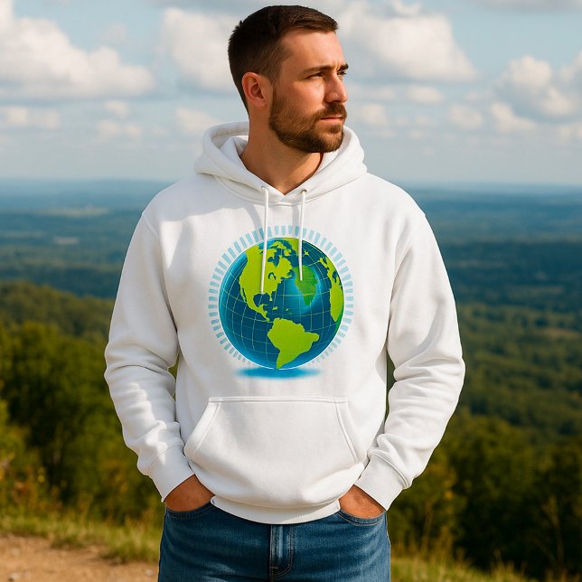 Grönt Globe Hoodie (Skapare uppladdad)