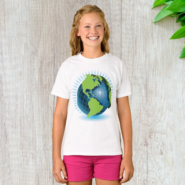 Grönt Globe T Shirt (Skapare uppladdad)