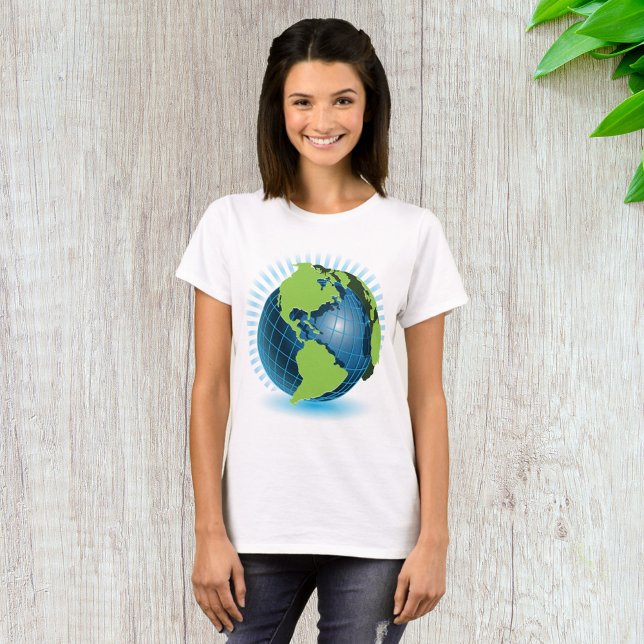 Grönt Globe T Shirt (Skapare uppladdad)
